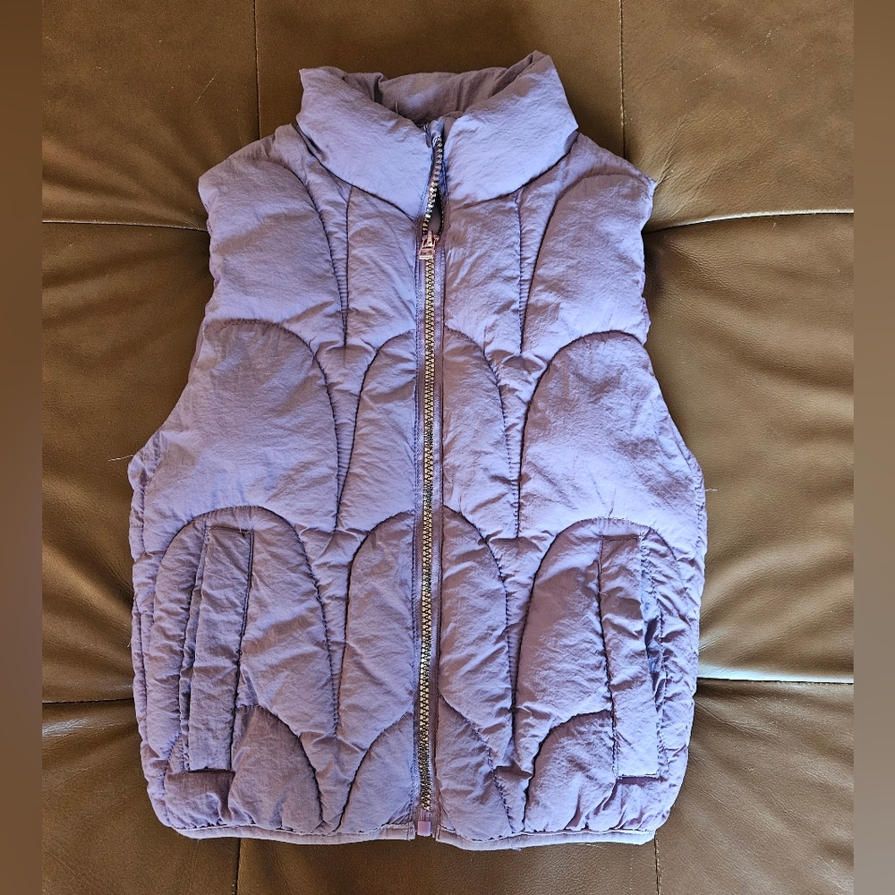 Youth Puffer Vest, Light Purple, Youth Size 10